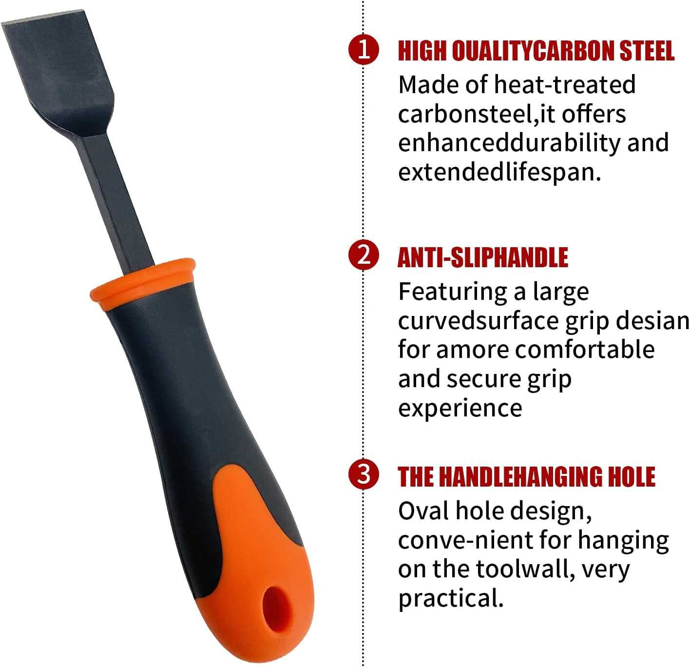 Gasket Scraper Set 4Pc 1/4" 1/2" 31/32" Rust Residue Removal Tool Extended Handl