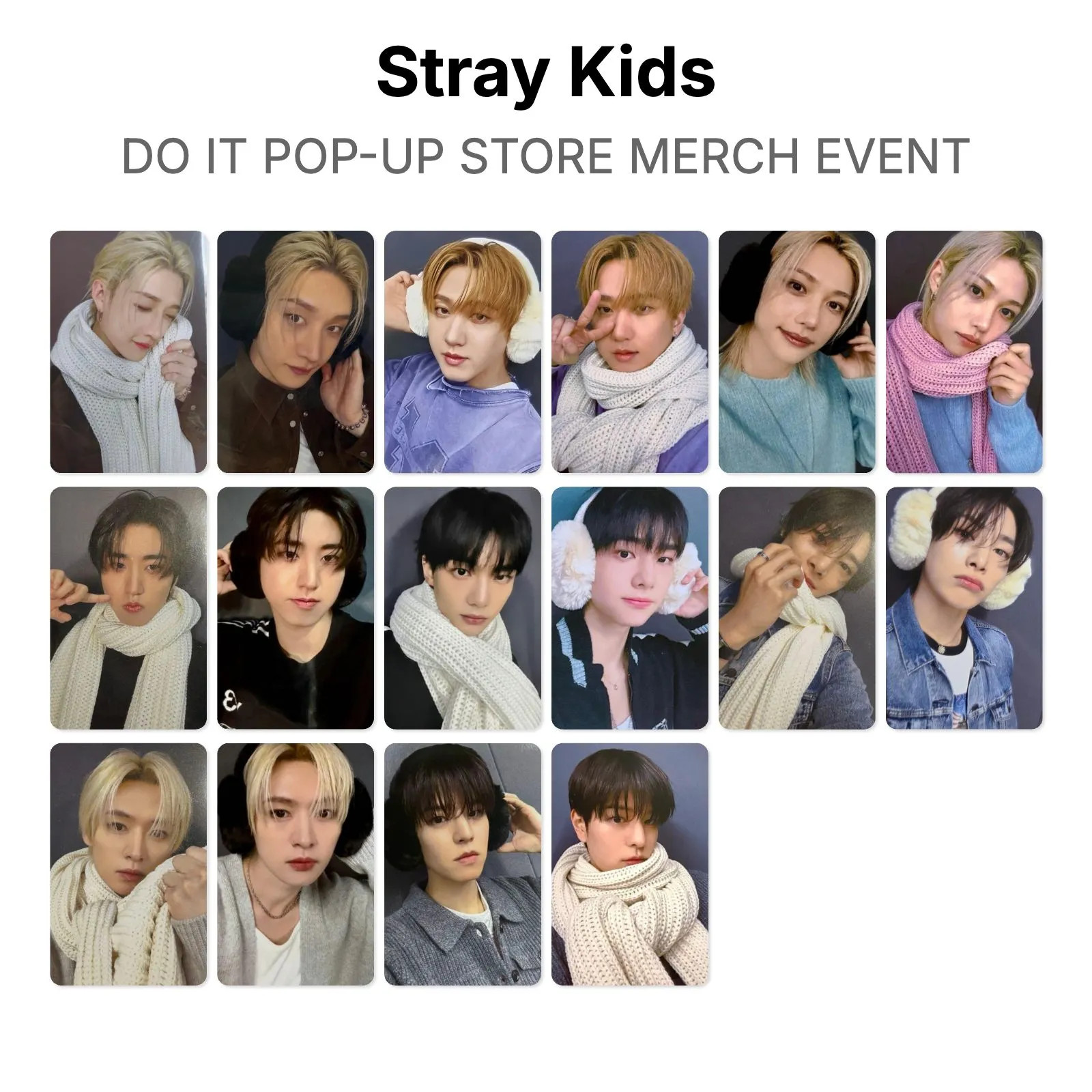 Stray Kids DO IT POP-UP STORE MERCH EVENT Official Photocard KPOP Special Gift
