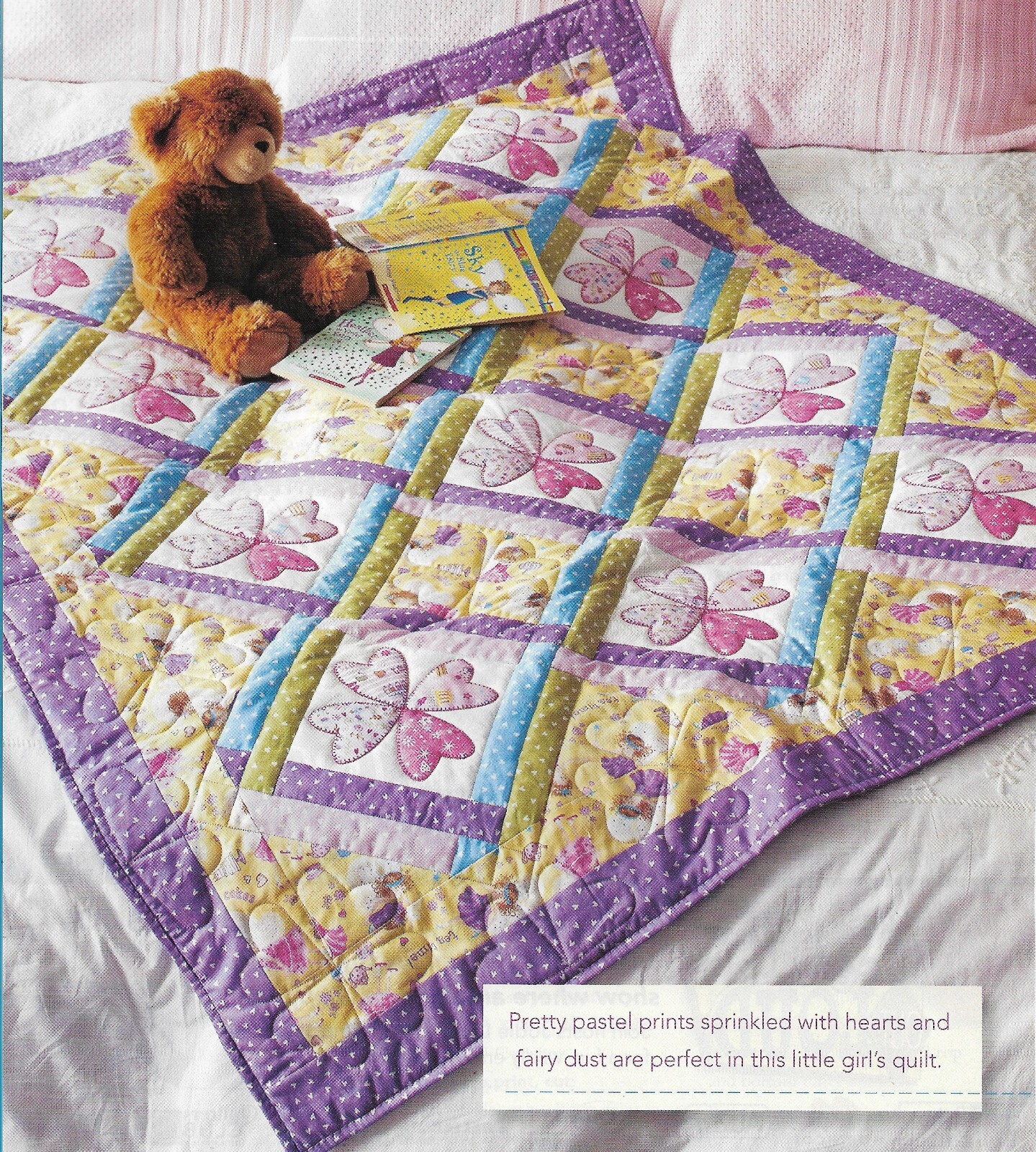 Sweetheart Fairies Quilt quilting pattern instructions