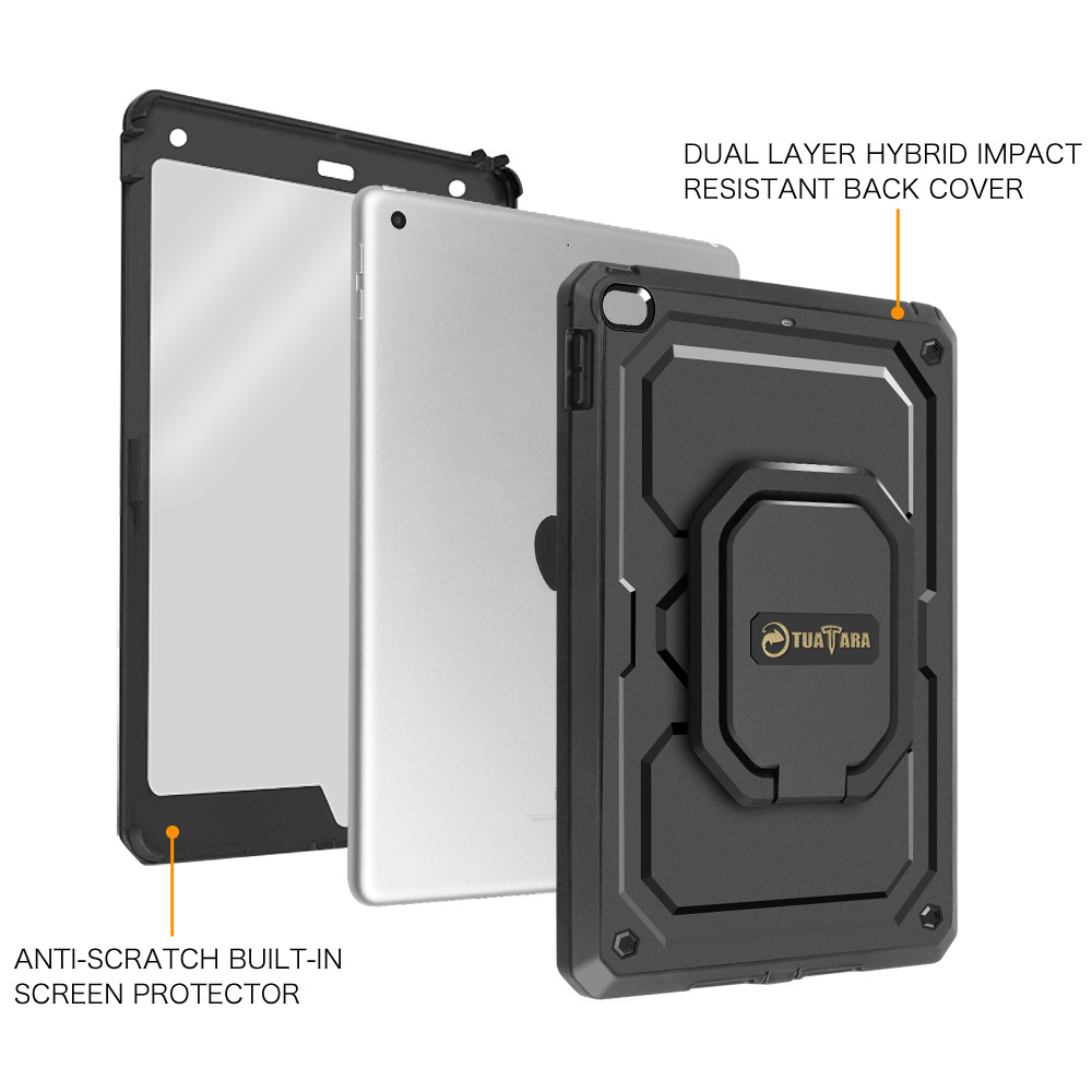 For iPad 9.7 2018 6th Gen Mutiple Angles Screen Protector Hard Back Case Cover