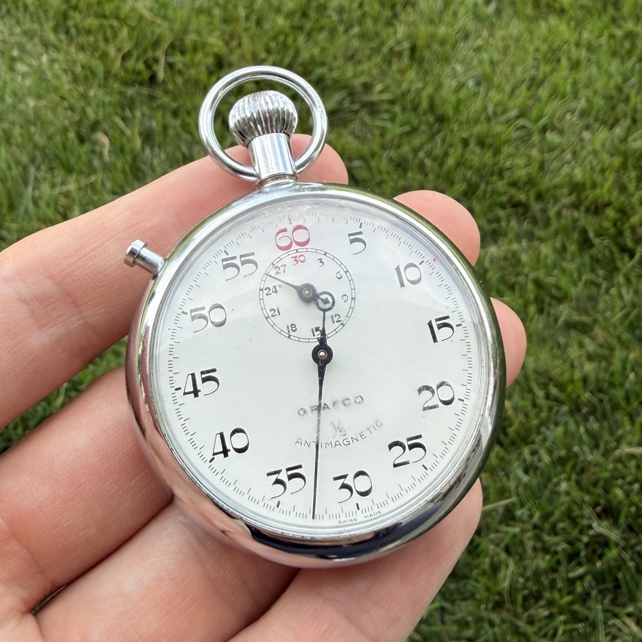 Vintage Gafco Swiss Stopwatch With Box
