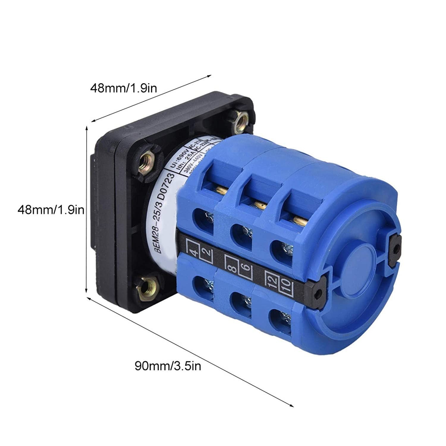Transfer Switch 1-0-2 3 Position 25A 3 Needles 690V Accessories