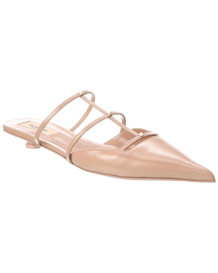 Valentino Rockstud 20 Leather Mule Women's Pink 37