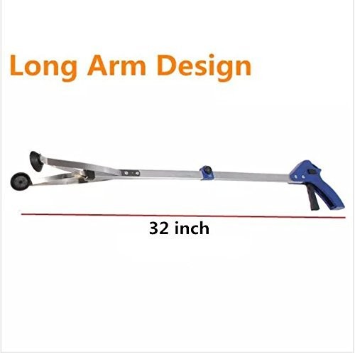 2 Pack Foldable Reacher Grabber Tool Long 32 inch Extender Gripper Tool