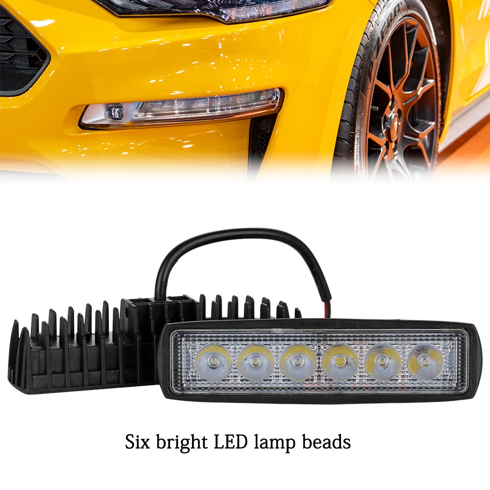 6LED 800LM White Motorcycle LED Light For Night Driving Recommended