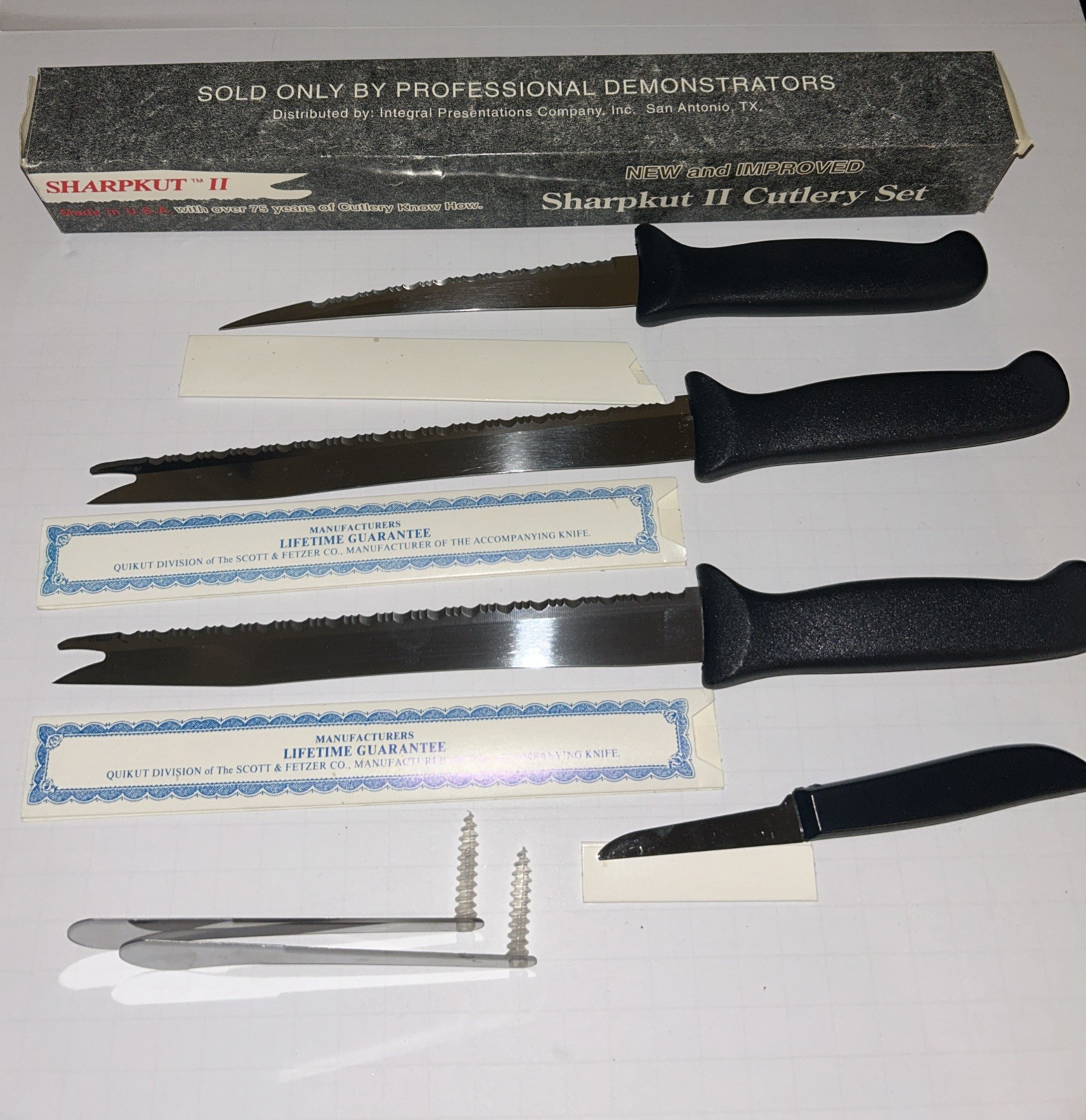 Sharpkut II By Quikut. Stainless USS. 6 Piece Set.