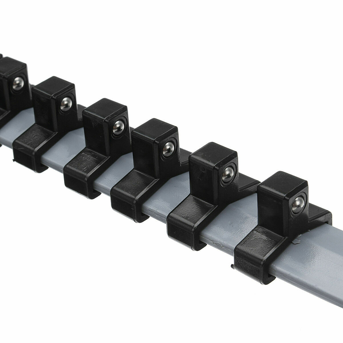 3Pcs 1/4'' 3/8'' 1/2'' Socket Tray Rail Rack Holder Storage Organizer Shelf Set