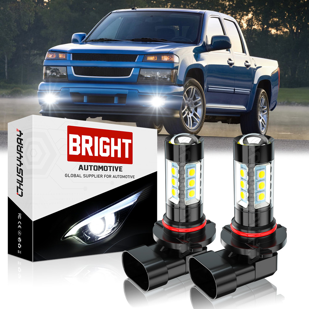 For Chevy Colorado 2004-2010 2011 2012 2X 6K White 9145 LED Fog Light Bulbs