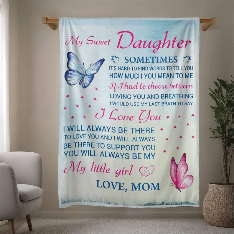 Daughter Blanket Gift From Mom Birthday Present Soft