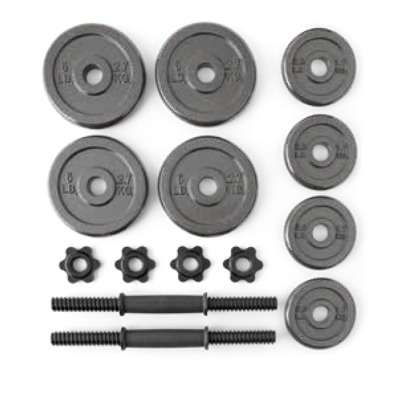 Athletic Works 40lb Adjustable Cast Iron Dumbbell Set
