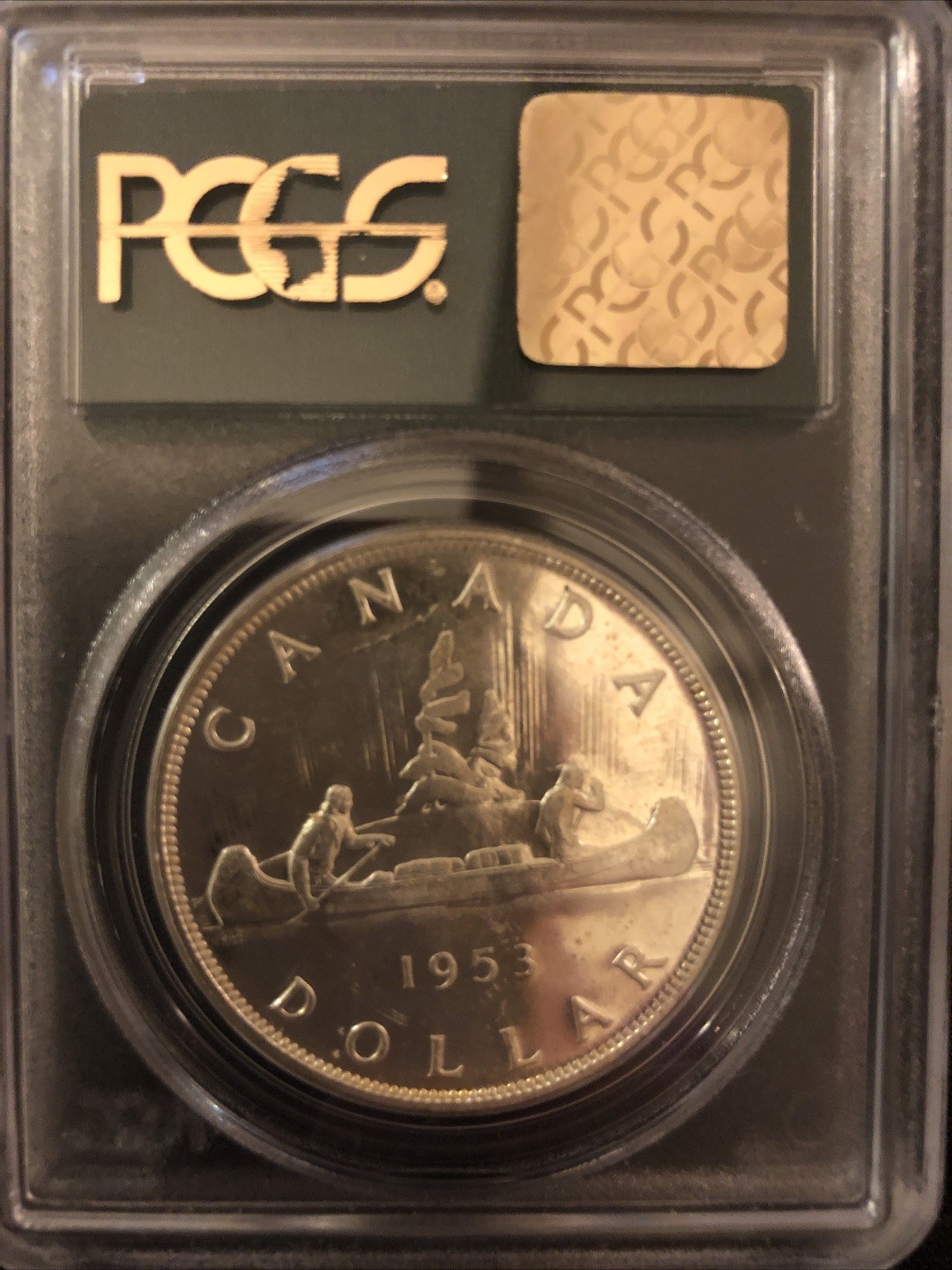 1953 Canada $1 Strap PCGS MS63