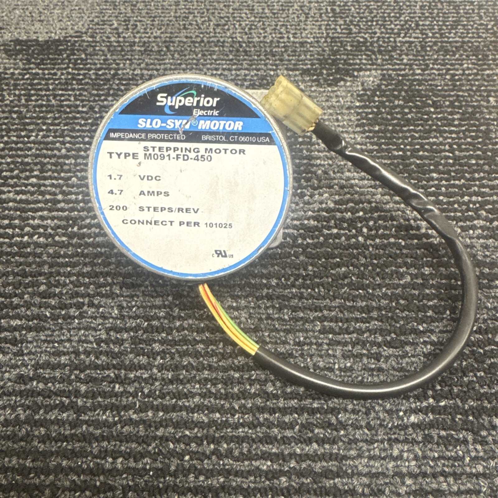 Superior Electric Slo-Syn Motor M091-FD-450 ~ 1.7 DC 4.7A, (item #186)