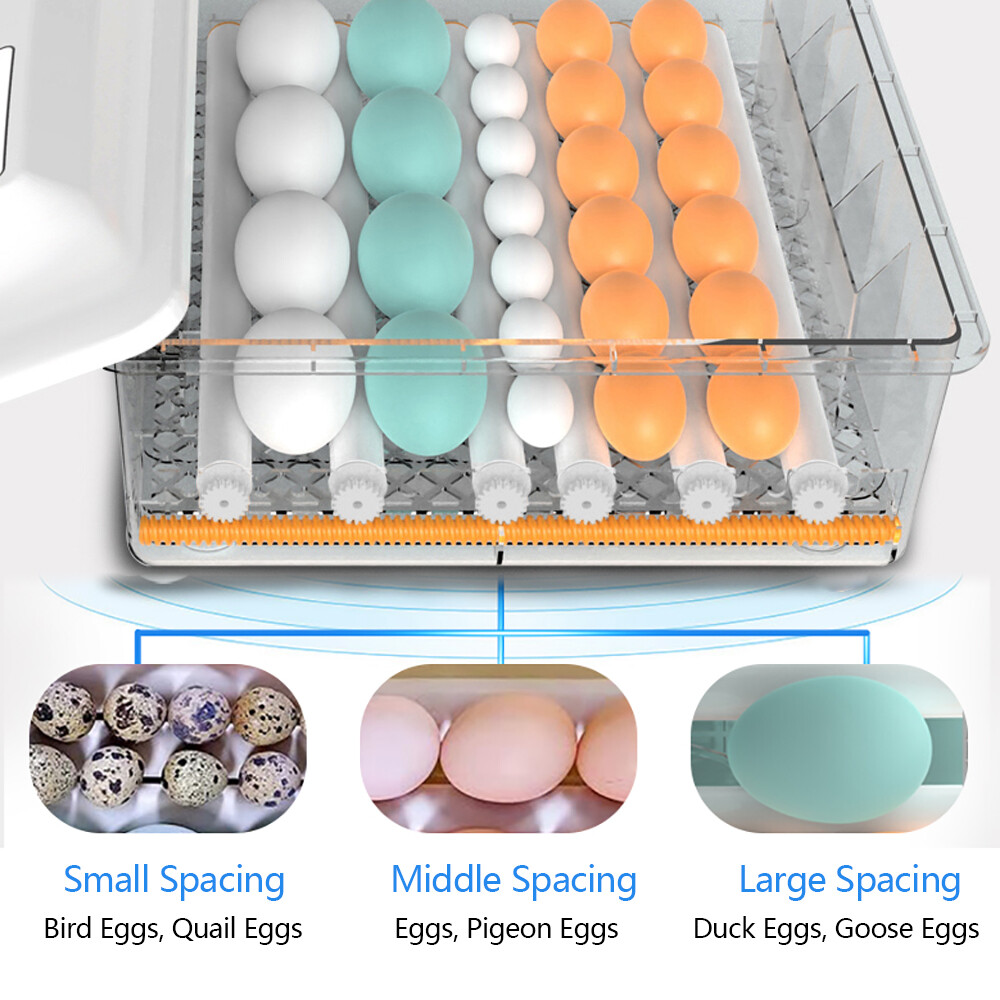64 Eggs Incubator Digital Automatic Turning Hatcher Chicken Temperature Control