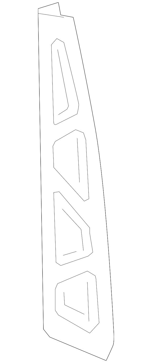 Genuine GM Driver Side Body Side Outer Panel Extension 22786531