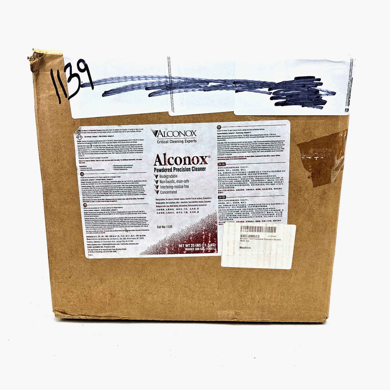 Powdered Precision Cleaner Cat no. 1125 22lb Exp 4/2024 Concentrated, Anionic