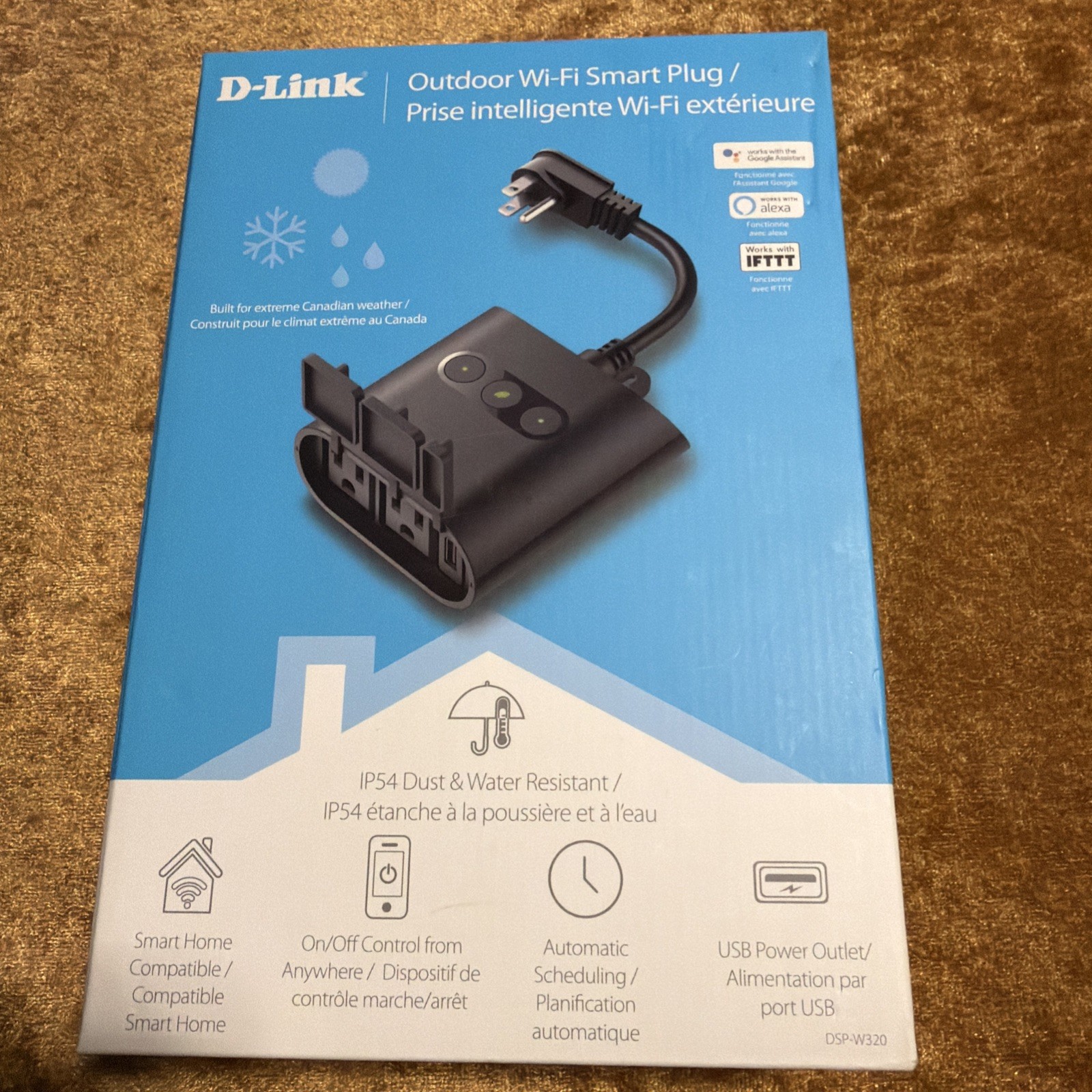D-Link DSP-W320 Outdoor Wi-Fi Smart Plug * 2 Sockets + 1 USB Port