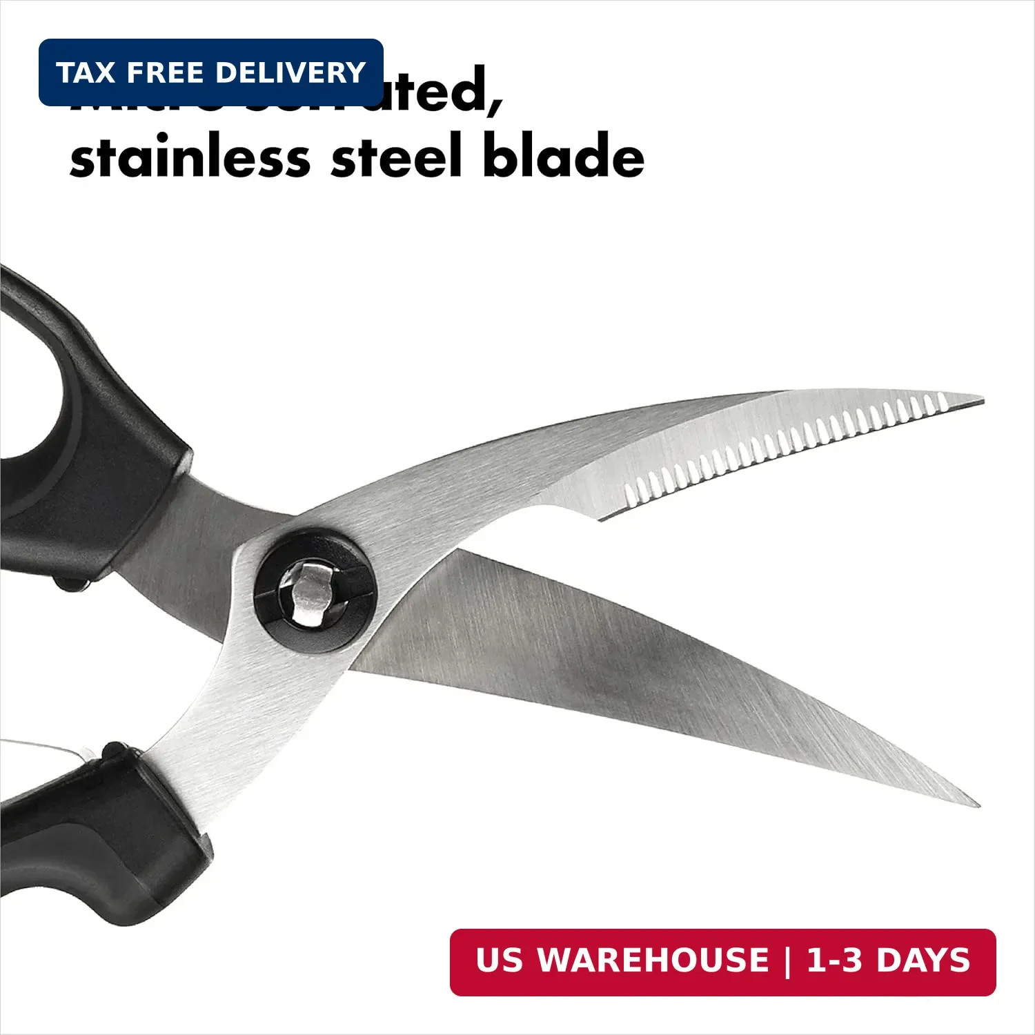 OXO Good Grips Spring-Loaded Poultry Shears, Black
