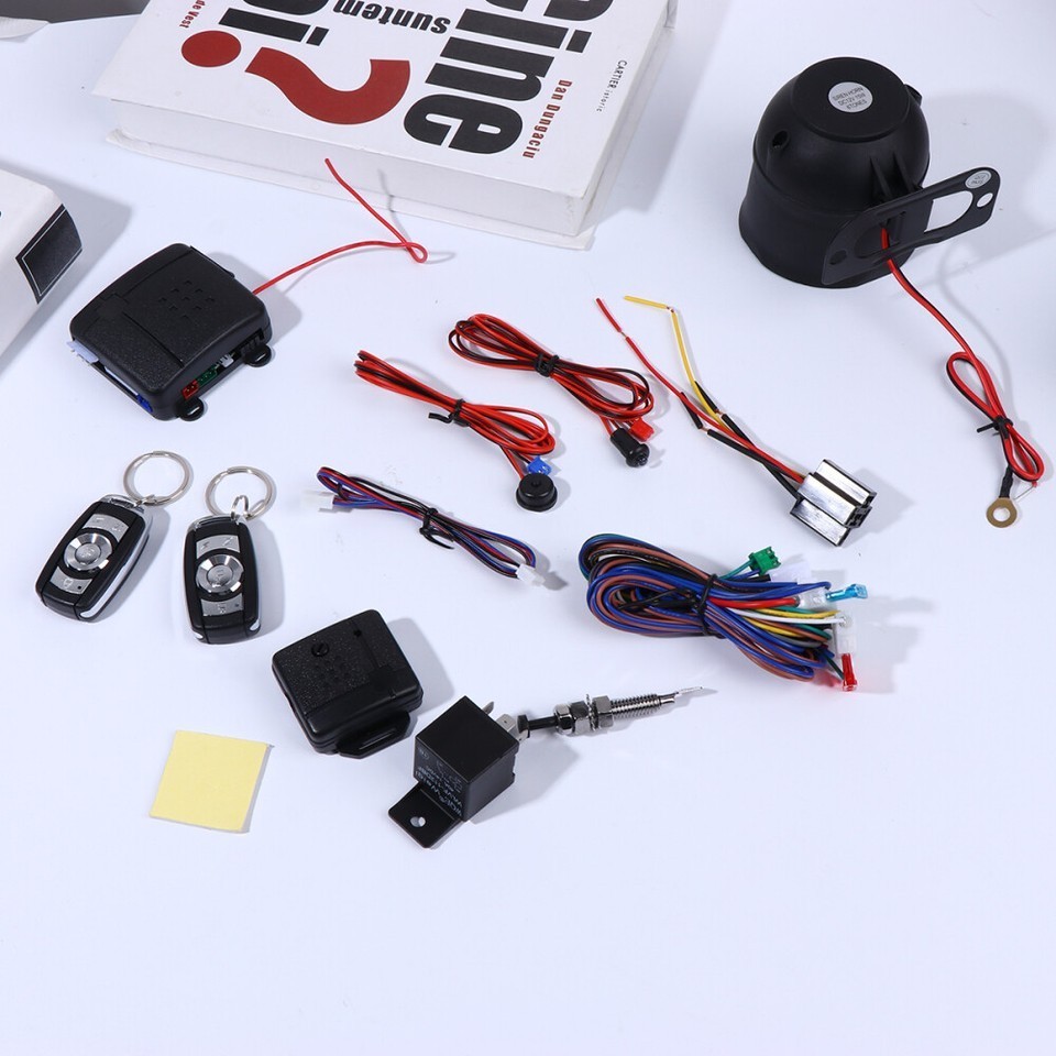 New Start Push Button Remote Car Alarm System Keyless Entry Engine Kits