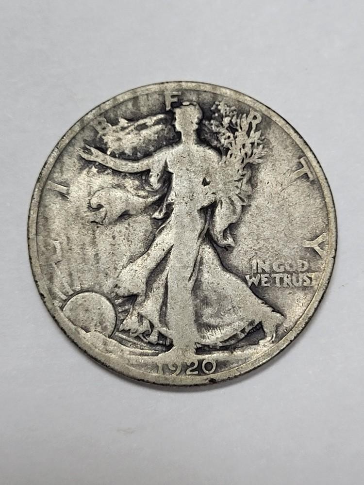 1920 D Walking Liberty Half Dollar