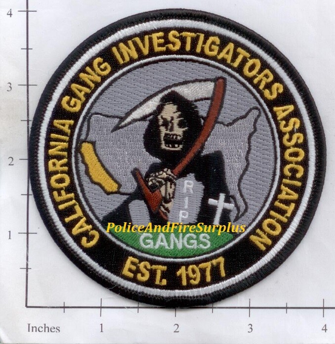 California - California Gang Investigators Association CA Police Dept Patch