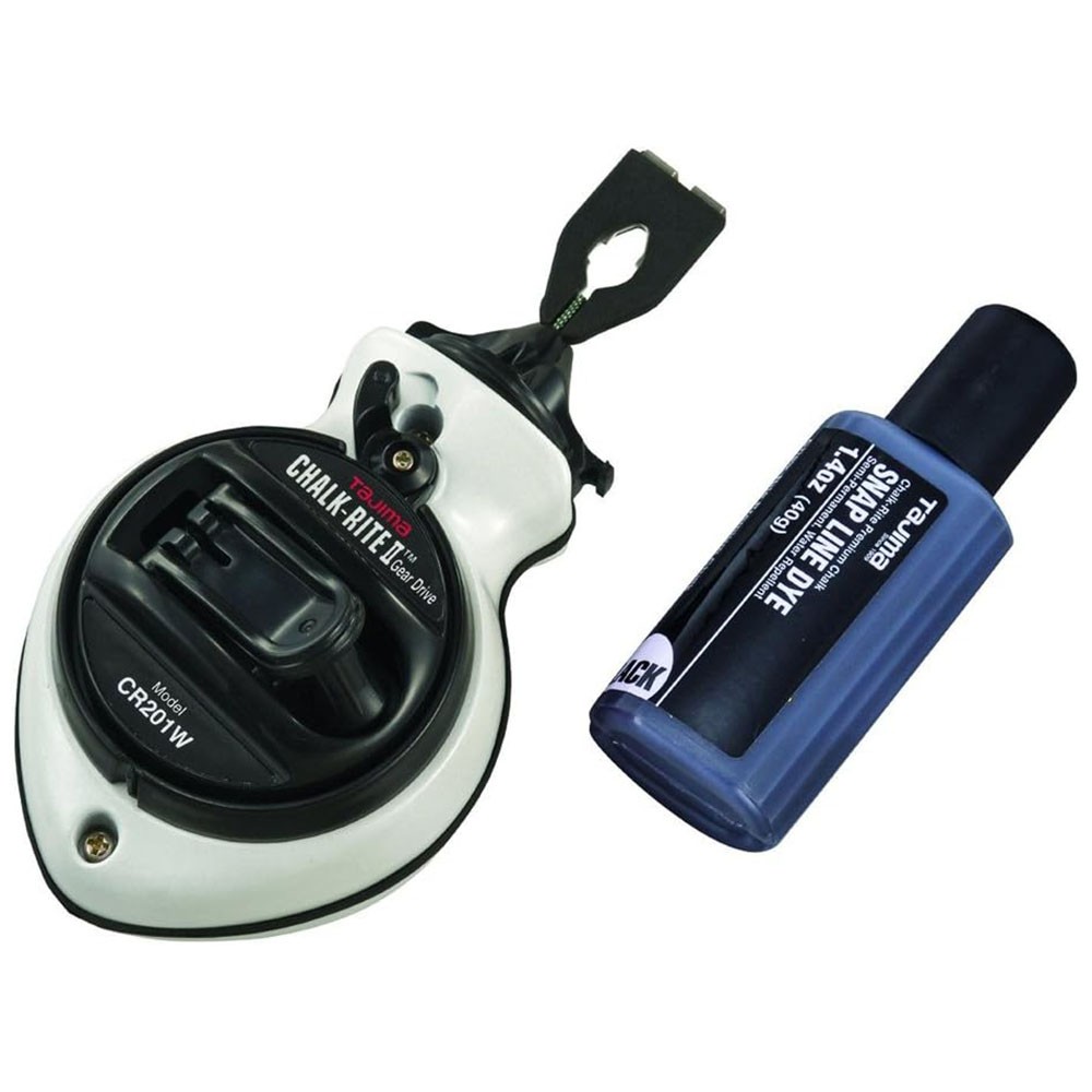 TAJIMA Chalk Box Chalk-Rite II Snap-Line with 1mm Chalk Line - CR201W-P