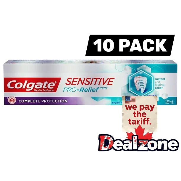 10x Colgate Sensitive Pro-Relief Complete 120ml Toothpaste Arginine, Canada