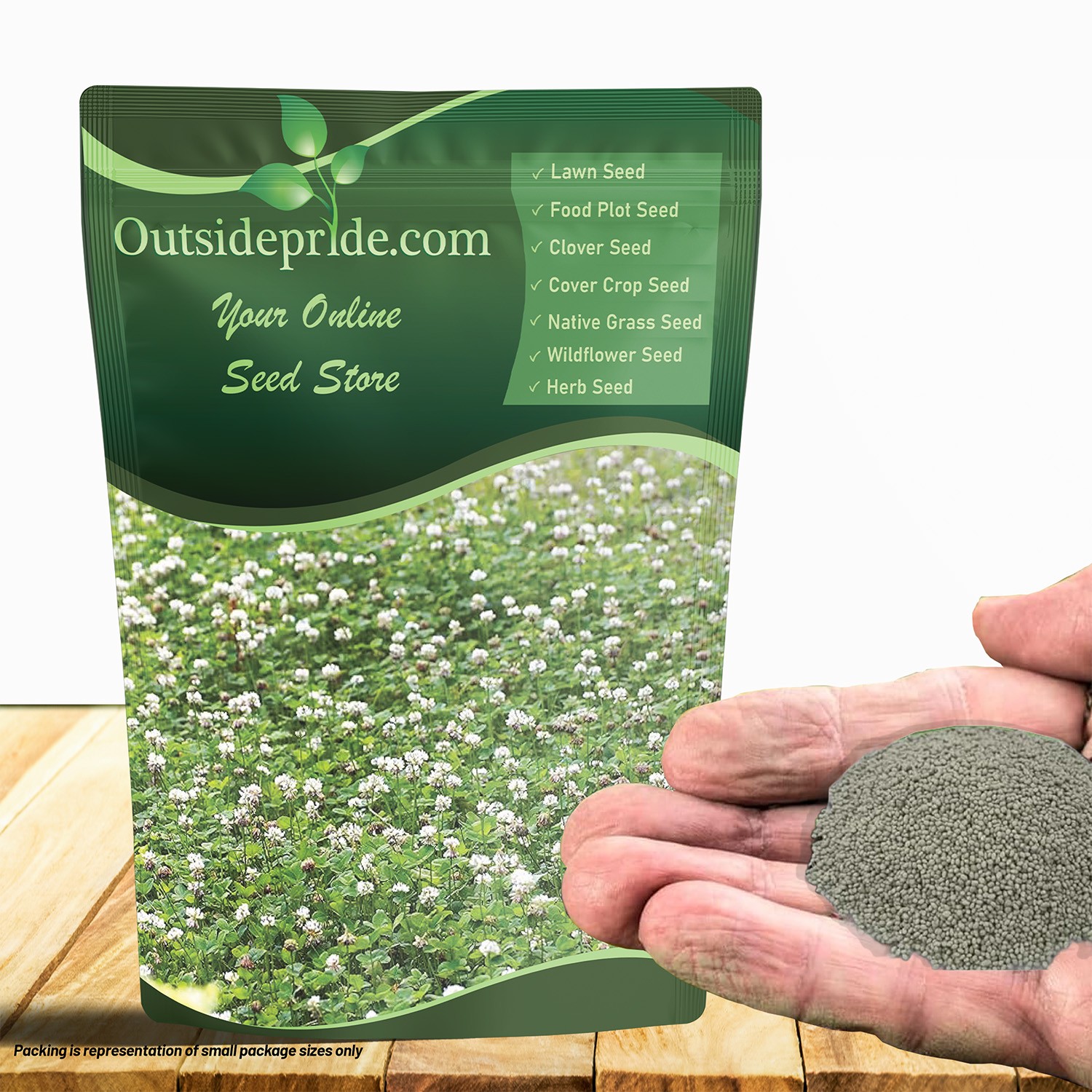 2 LBS - Inoculated White Dutch Clover Seeds For Planting, Lawns,