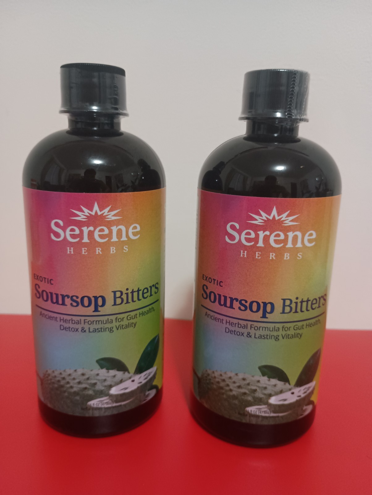 (2 unit) Soursop Bitters, 100% Pure Natural Org Detox Herb 16 oz *FREE SHIPPING*