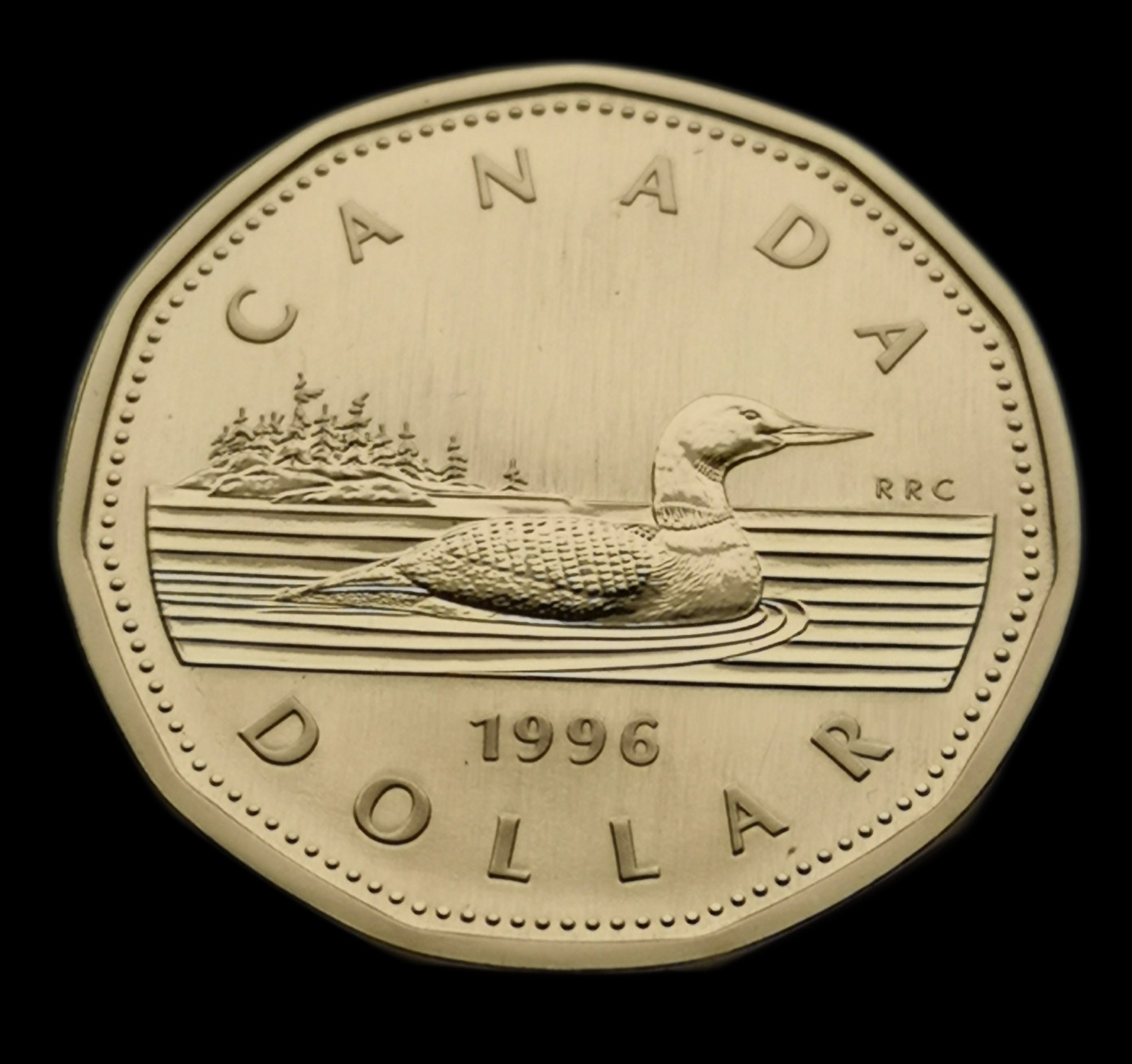 ***  CANADA   LOONIE  1996  ***  SPECIMEN  *** BETTER  DATE ***