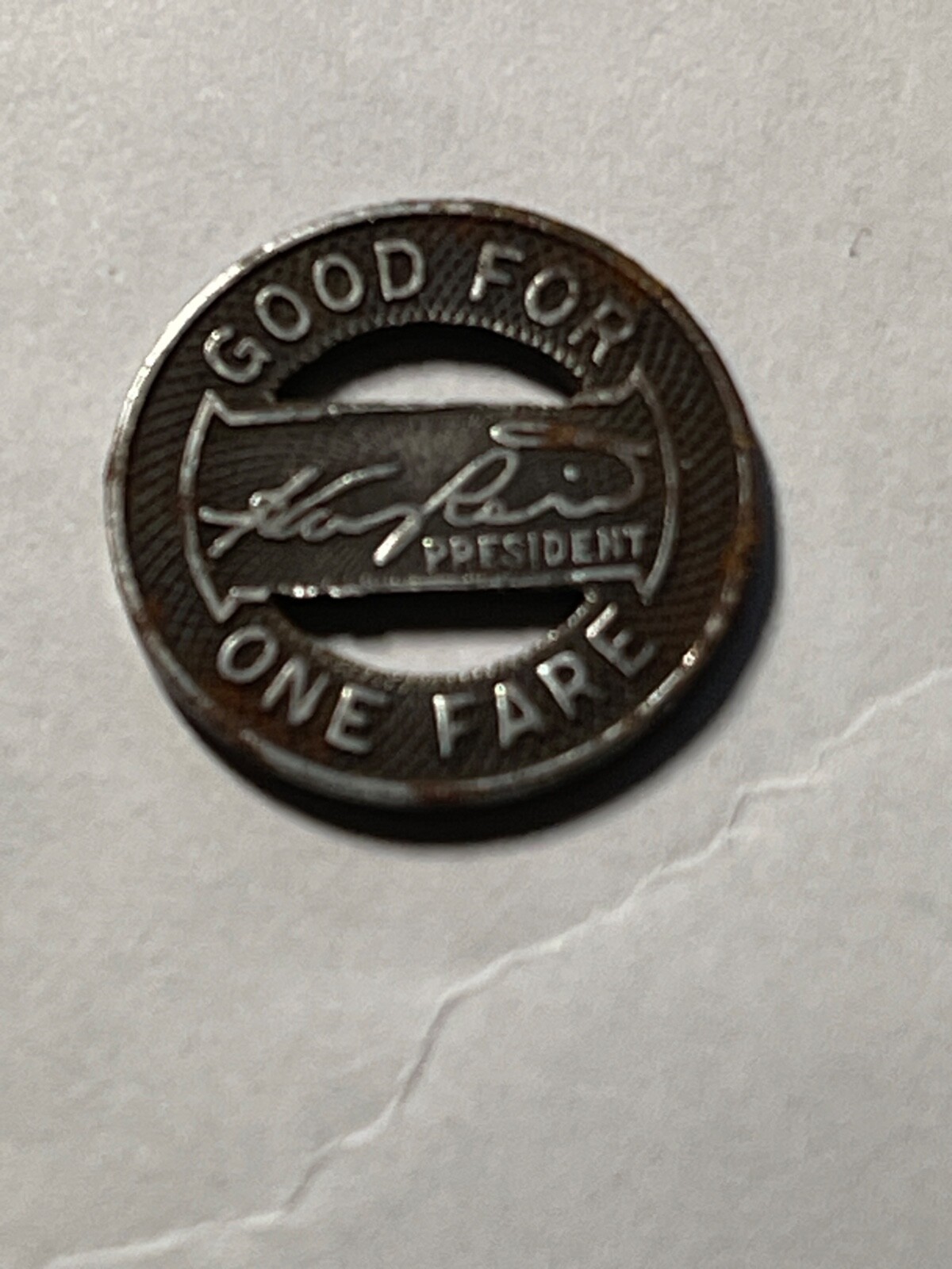 Indianapolis Railways One Fare Token
