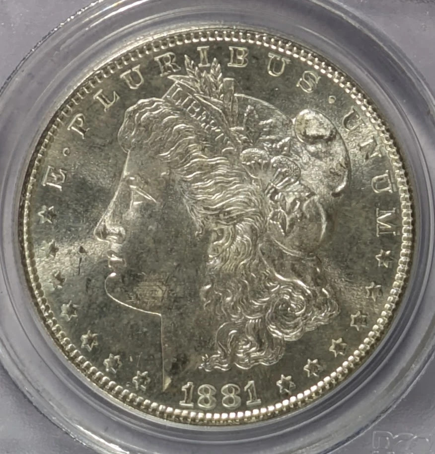 1881 S Morgan Silver Dollar PCGS MS-65