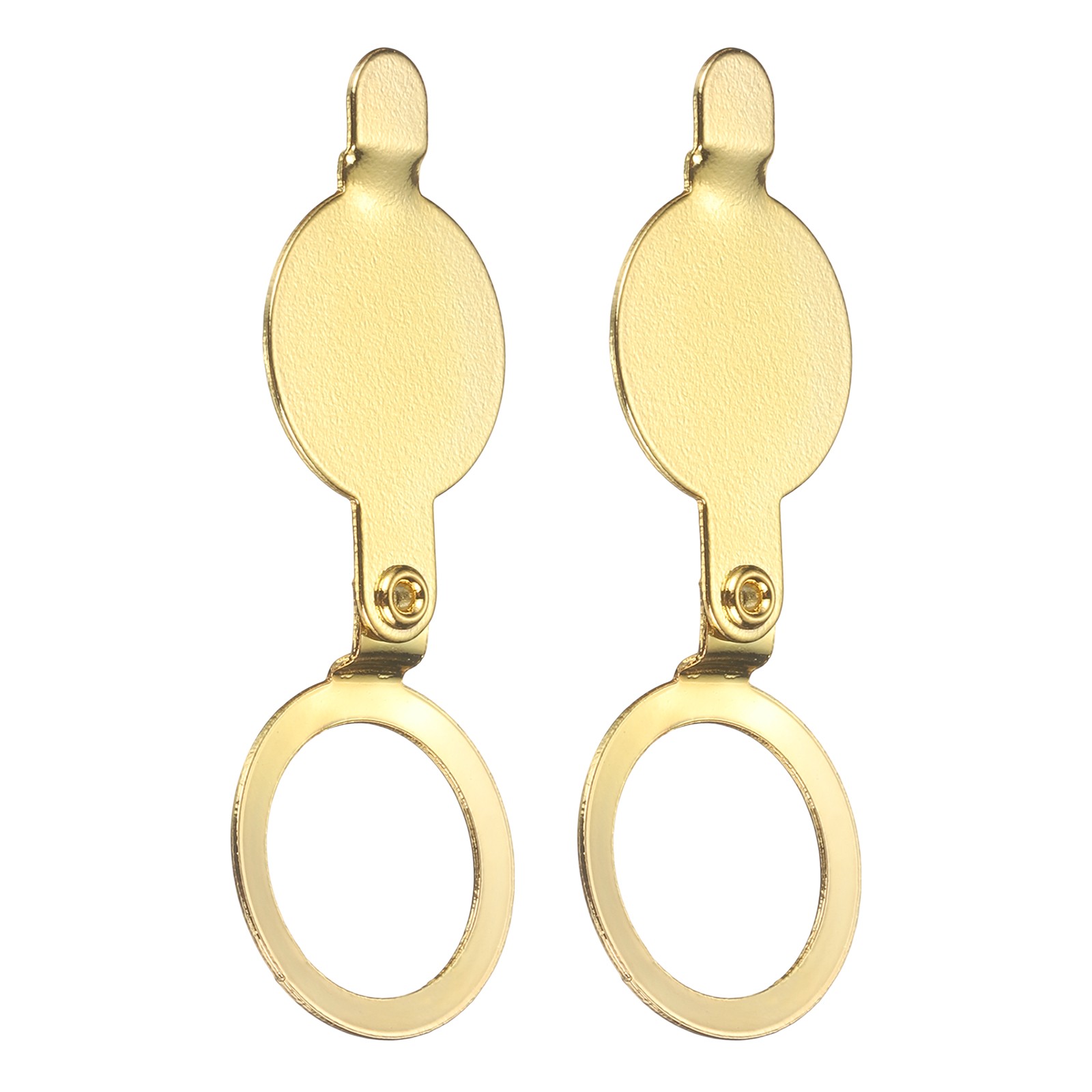 2 Pcs Door Peep Hole Cover, OD 0.73" ID 0.55" Viewer Cover, Round, Gold