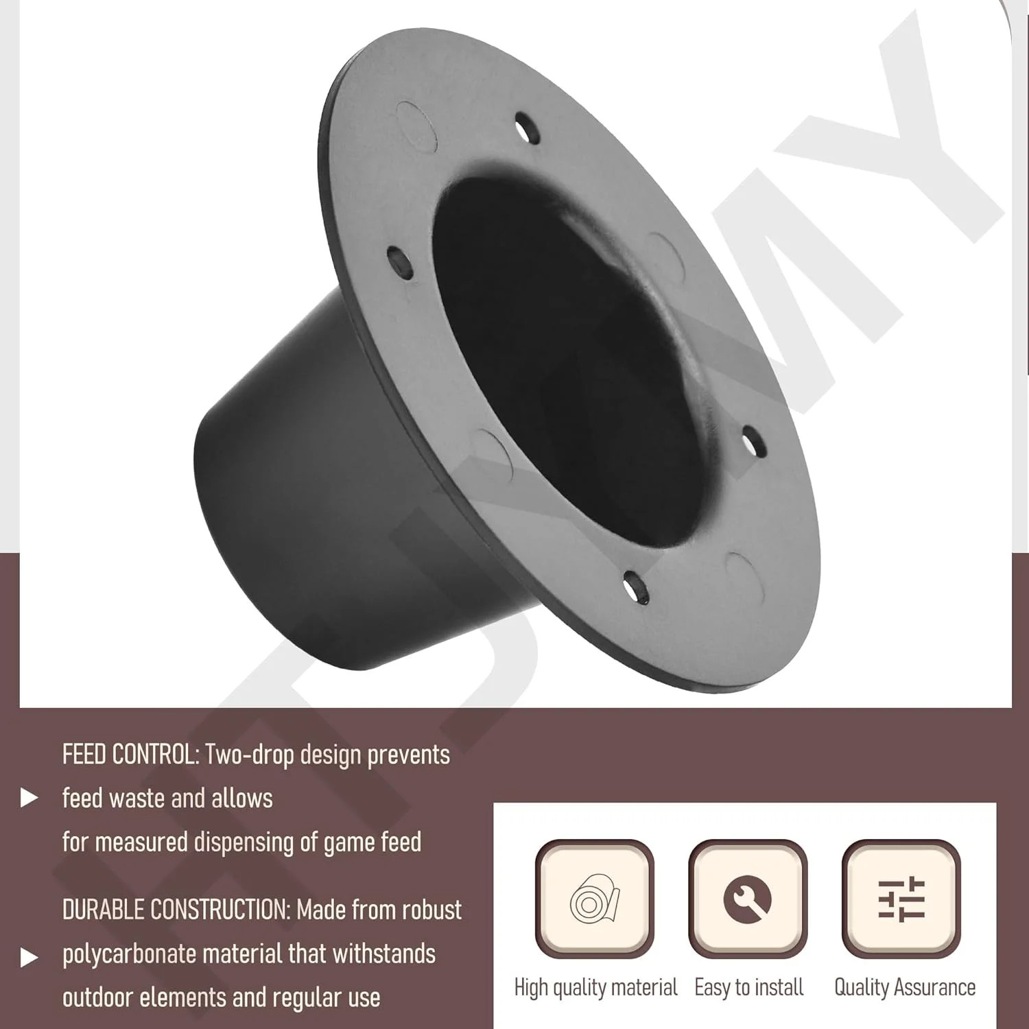2" Drop Funnel for Deer Feeder, Versatile Funnel for Deer Feeder, Adopt Durable