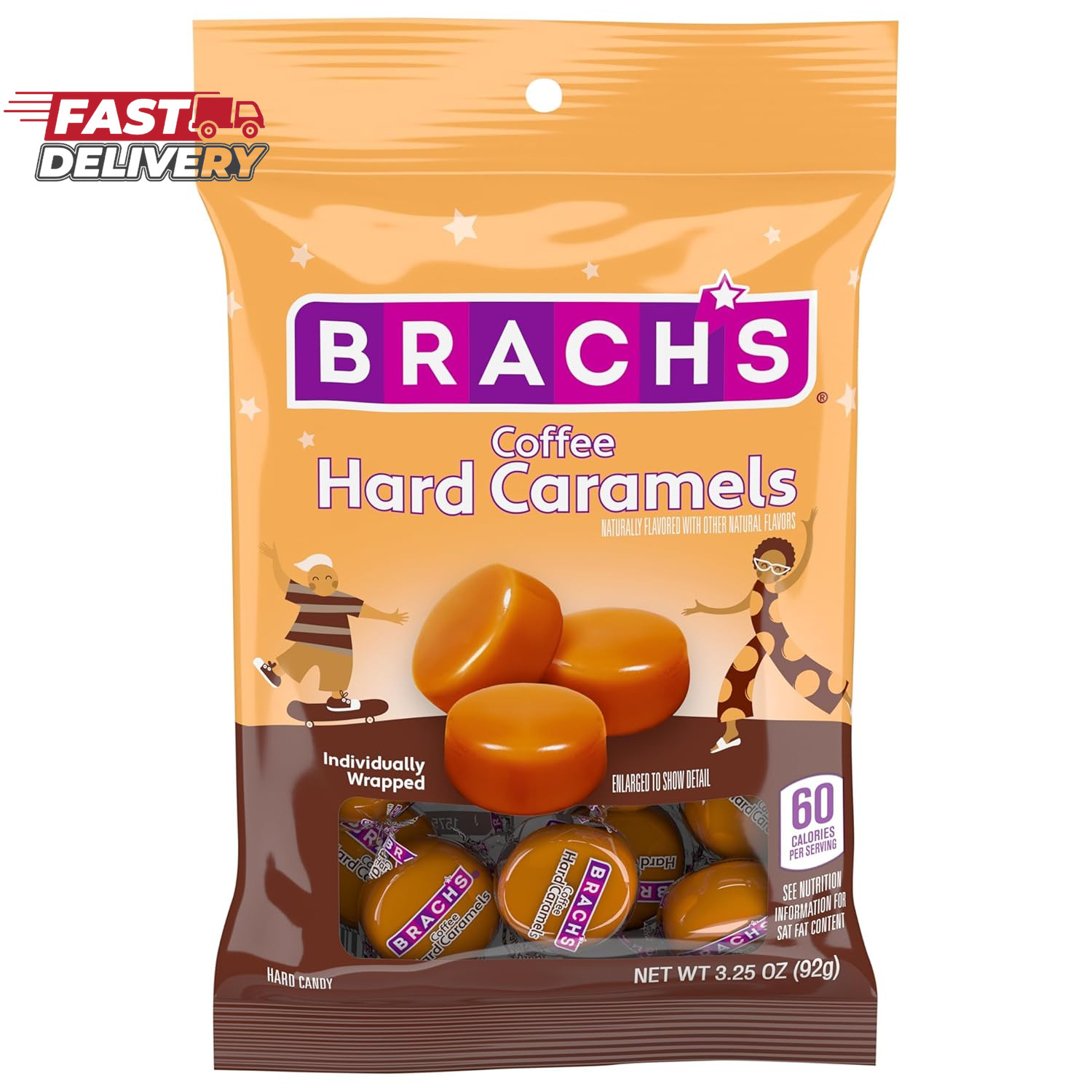 Brach'S Nips Coffee Flavored Hard Candy, Individually Wrapped Candy, 3.25 Ounce