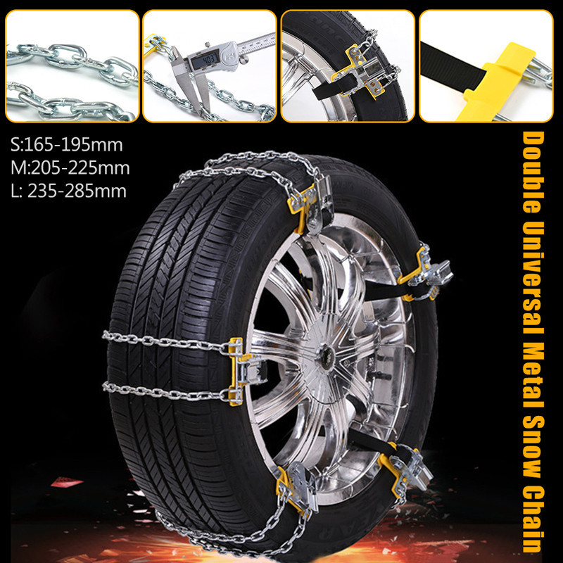 Truck Thickened Beef Double-buckle Car Winter Anti-skid Belt Tire Chain Snow