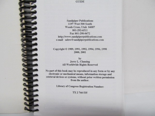 2001 AIRCRAFT GROUND SERVICE MANUAL by Sandpiper Publications
