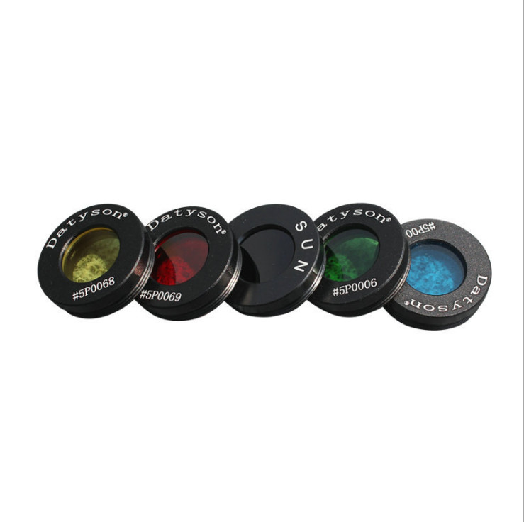 5 Colors Optical Lenses 0.965'' Sun Moon Nebula Filter for Astronomic Telescope