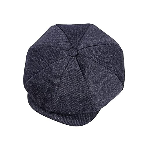 jerague Wool Newsboy Cap for Men Women - Classic Vintage Gatsby Lvy Cabbie Hat