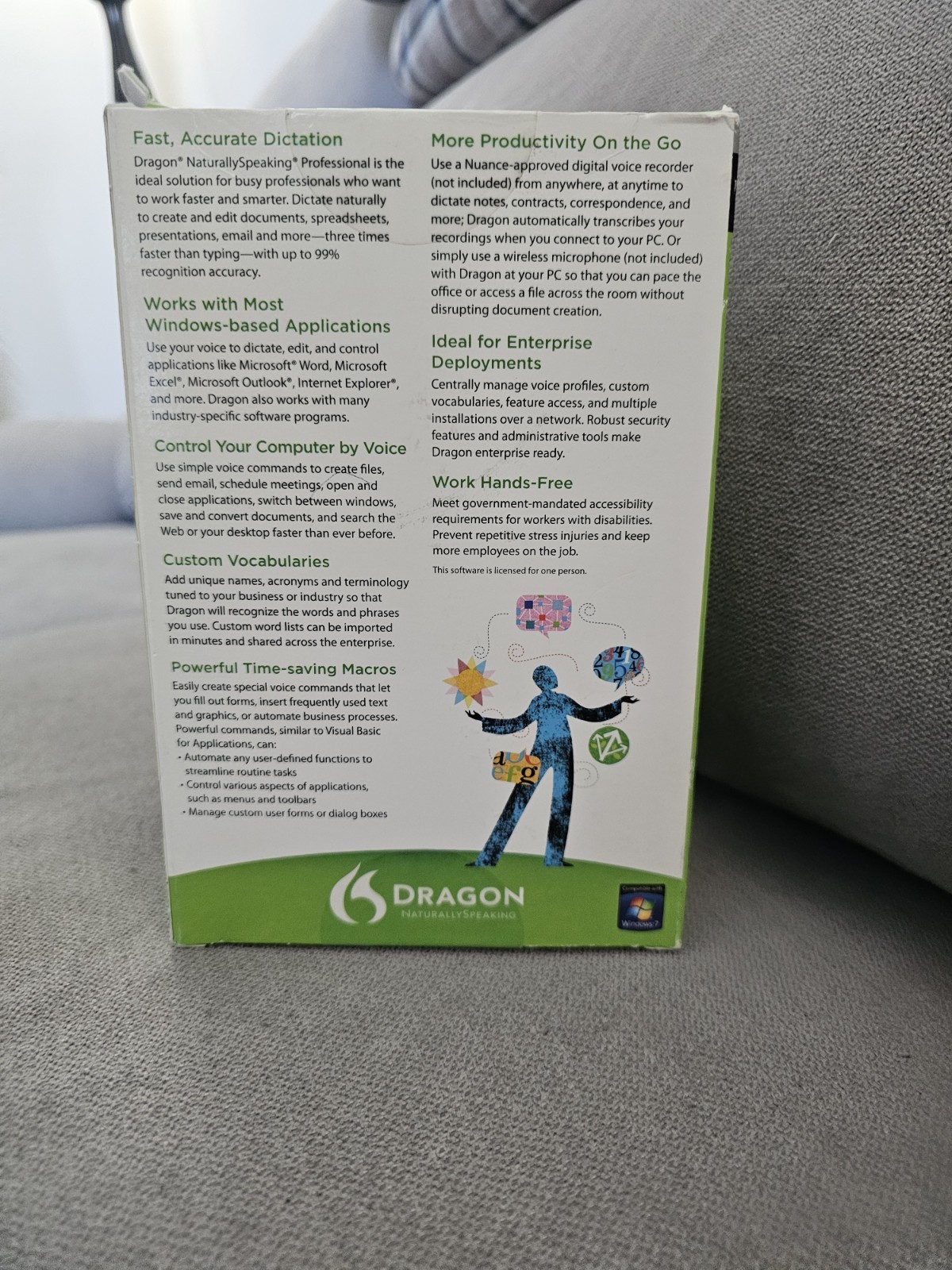 Nuance Dragon NaturallySpeaking Professional Version 11