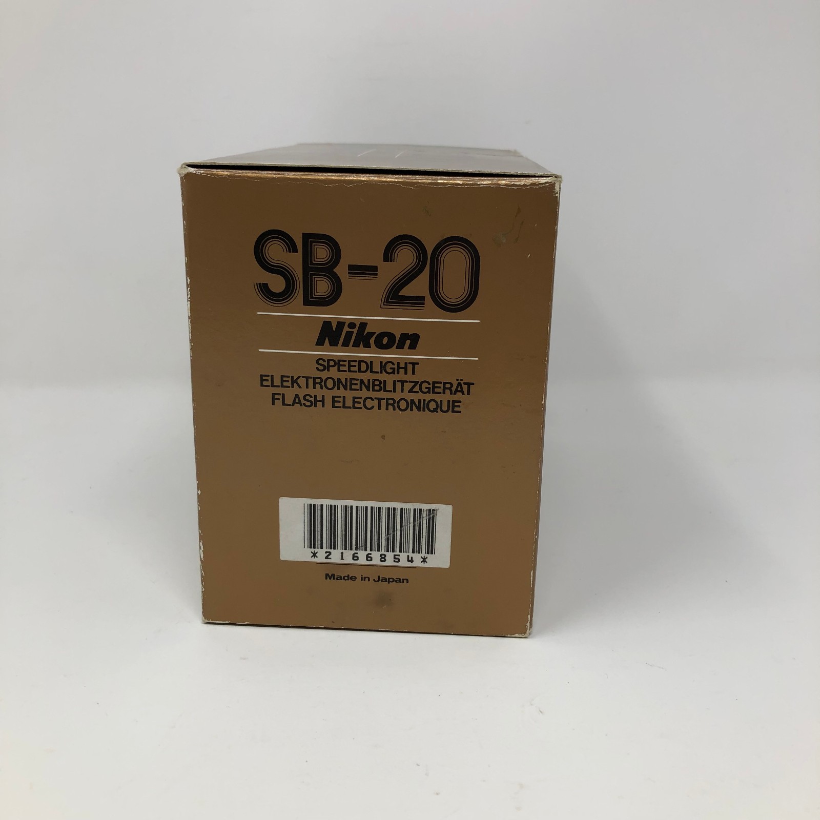 Nikon Speedlight SB-20 Shoe Mount Flash for Nikon Camera Case Box Papers EUC