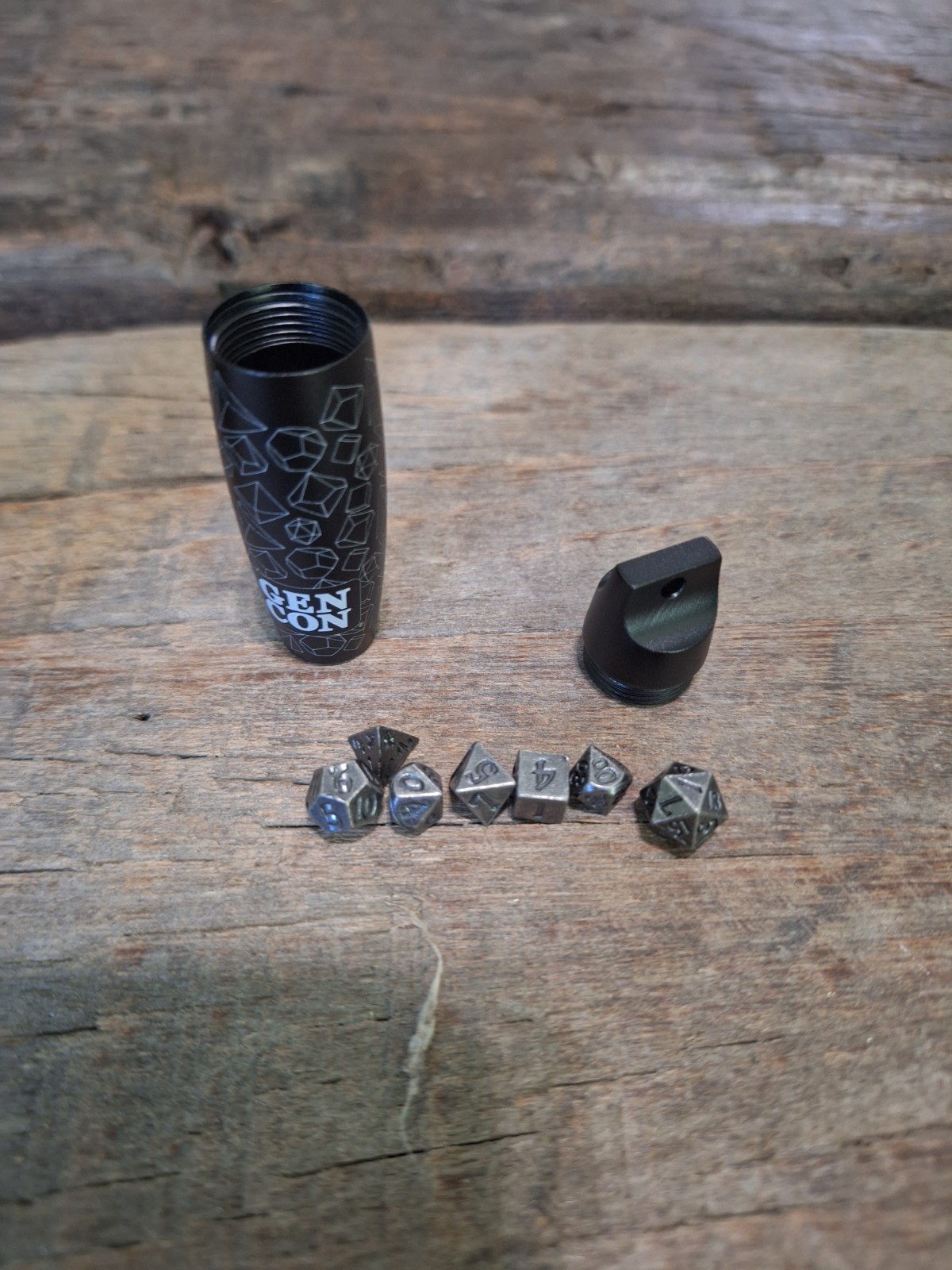 Gen Con Tiny 7pc Dice Set Keychain (unused)