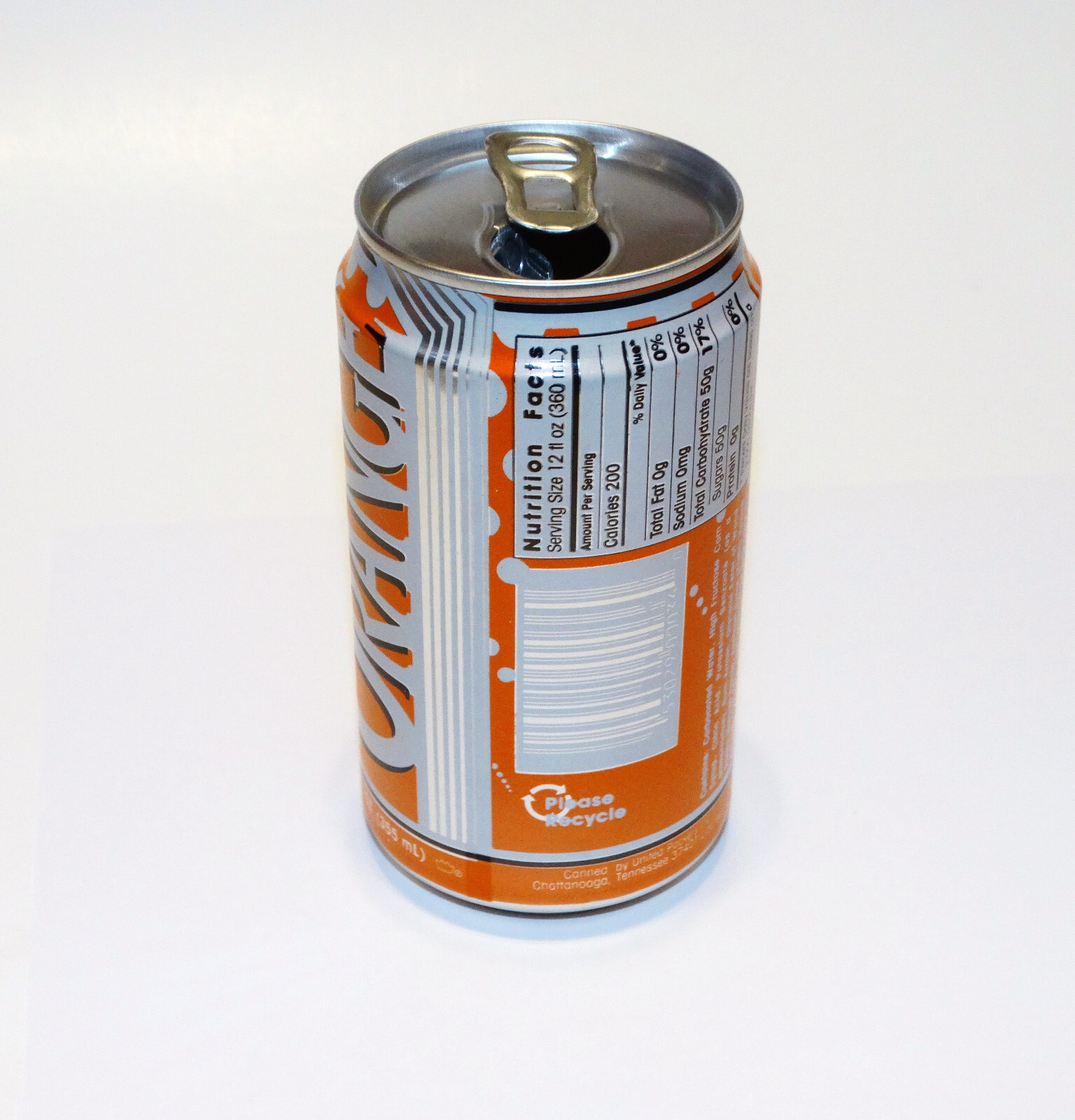 Holiday Soda Can Orange