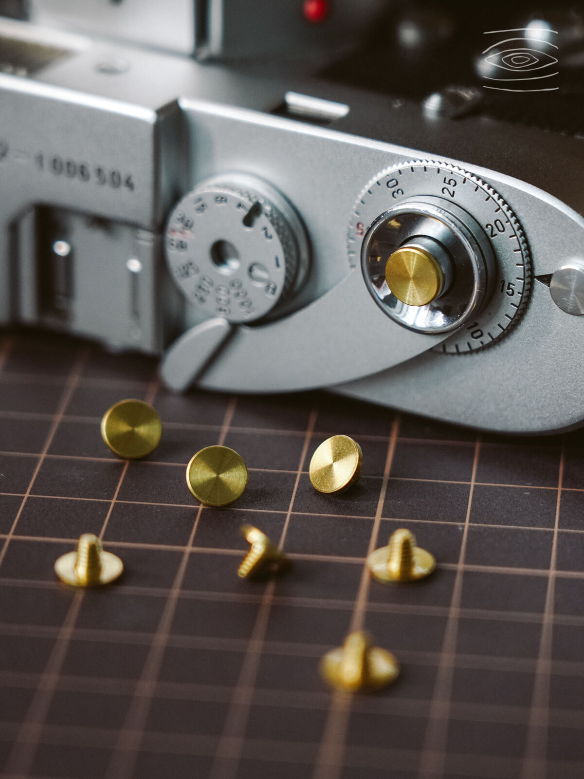 Mini 7mm/8mm Brass White Copper Camera Shutter Release Button for Fujifilm Leica