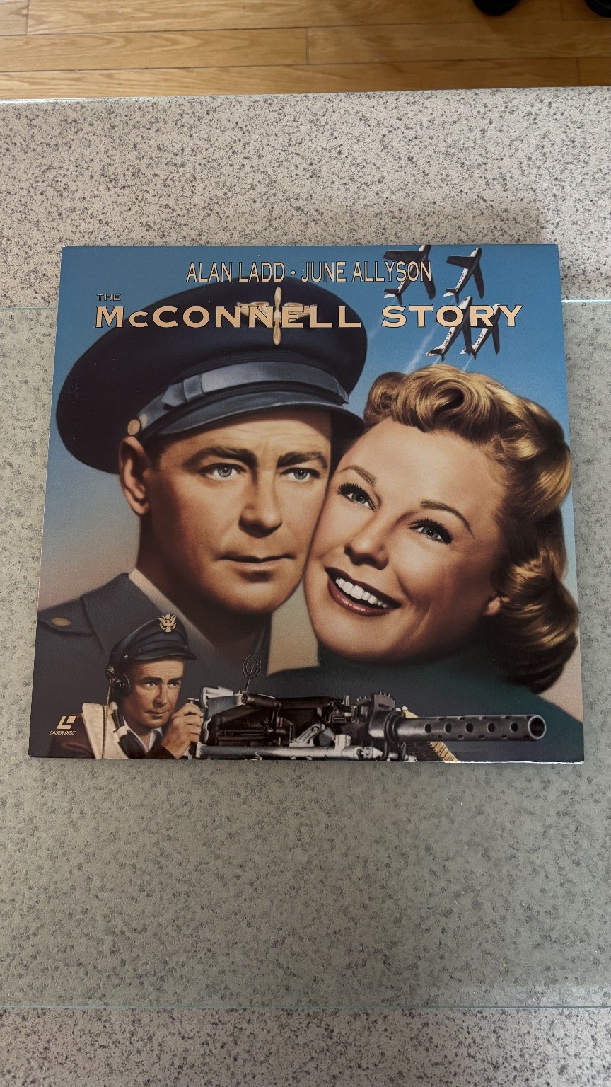 The McConnell Story LaserDisc 1955 Drama Alan Ladd June Allyson Warner