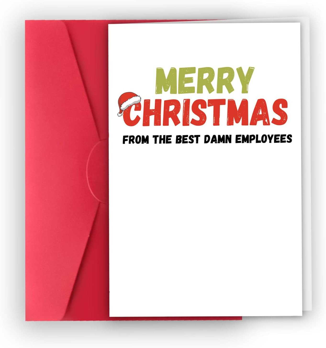 Funny Boss Christmas Card, Simple Boss Christmas Gifts for Women Men, Humor Boss
