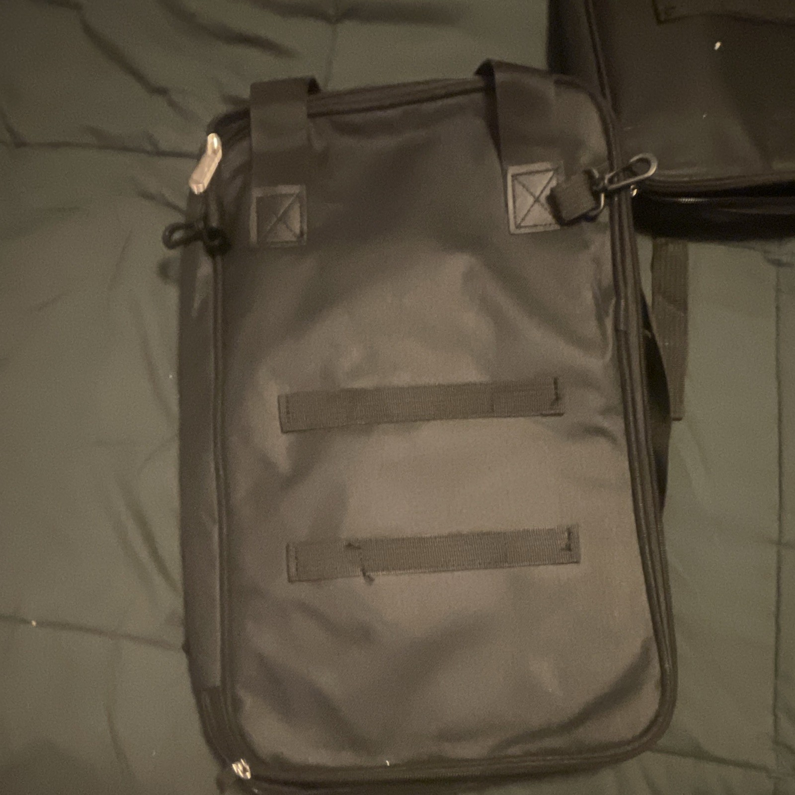 Black Fabric Drumstick Bag Single Capacity Fully Lined Carry Strap & Handle