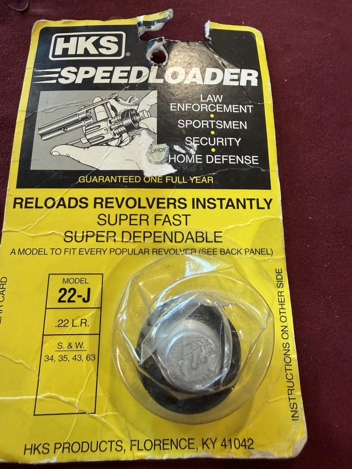 HKS Speedloader 22 Speedloader 22LR  for S&W 34 35 43 63 also K Frame