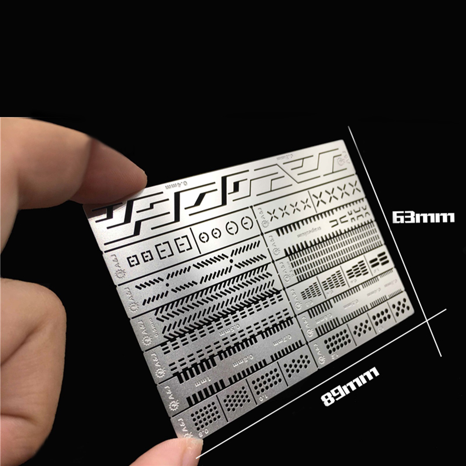 13 in 1 Model Stencil Templates Scribing Line Drilling for 1/144 1/100 Gundam