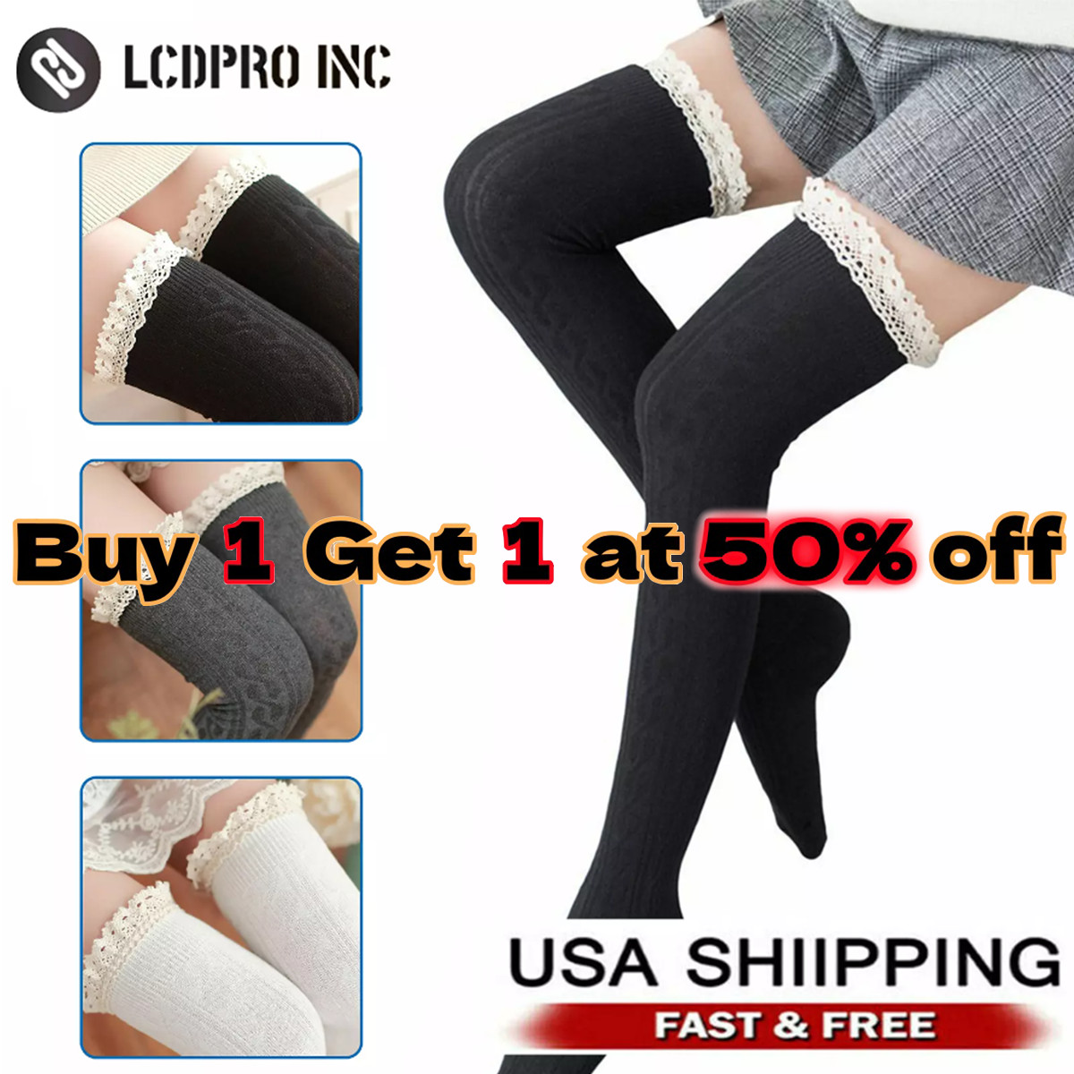 New Girls Ladies Women Thigh High Over the Knee Socks Long Stockings Warm New