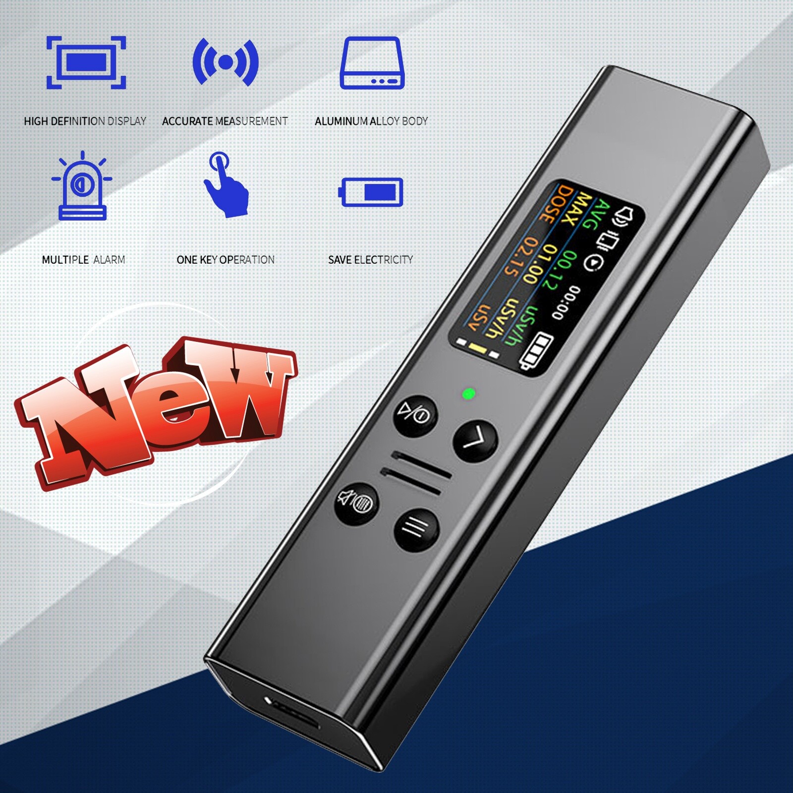 Potable Nuclear Radiation Detector Geiger Counter Dosimeter β/γ/X-Ray Tester